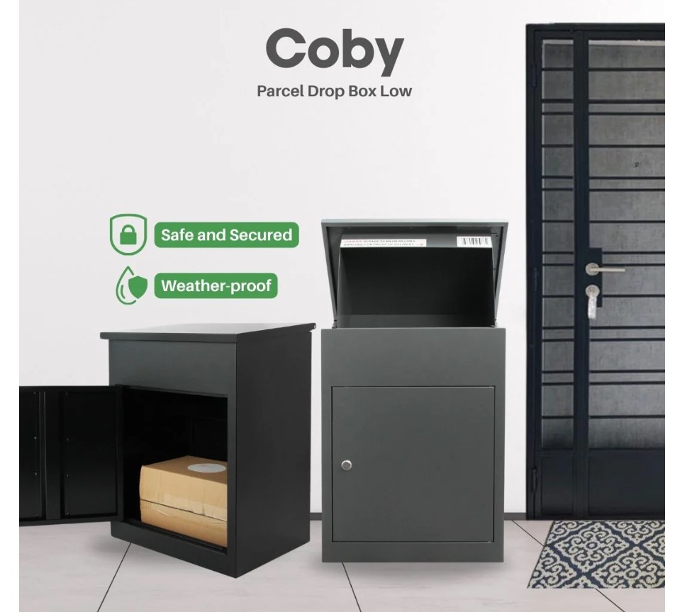 トップス Kapital multi border kanoko box poro COBY LOW OUTDOOR LOCKABLE PARCEL DROP BOX CP02 - FurnitureSG